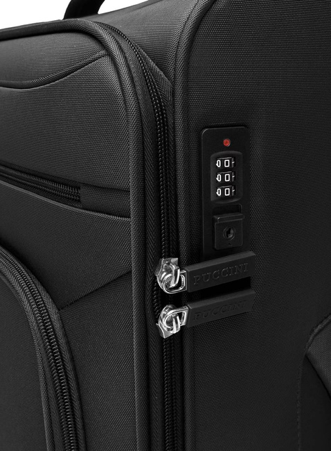 Walizka średnia Puccini Kos - czarny