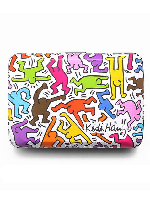 Portfel aluminiowy Ogon Design Stockholm V2 - Keith Haring color