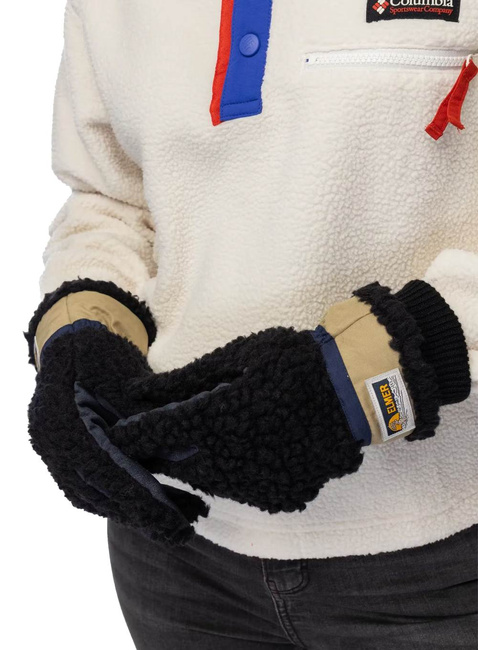 Rękawiczki zimowe Elmer Teddy Gloves - beige / wine
