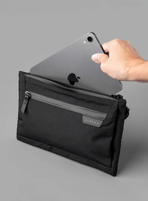 Torba saszetka na ramię Alpaka Zip Pouch Max V2 - black