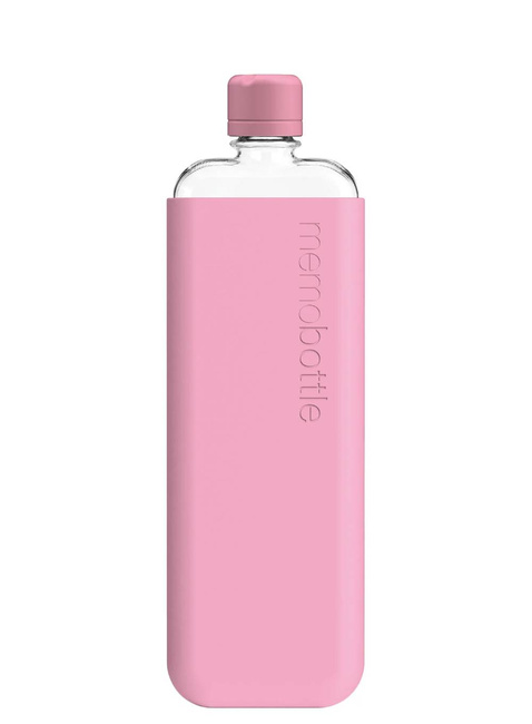 Wielorazowa butelka na wodę Memobottle Original Slim 450 ml - cherry blossom