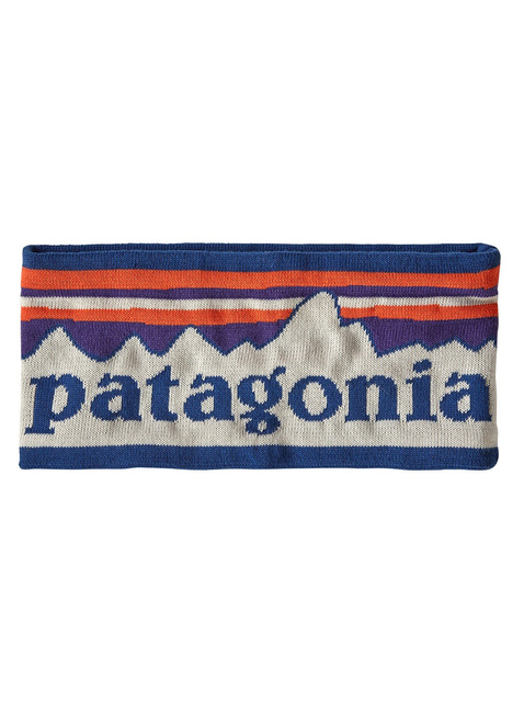 Opaska na głowę Patagonia Powder Town Headband - fitz roy sunrise knit / birch white