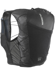 Damska kamizelka do biegania Salomon Active Skin 12 Women - black / metal