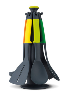 Zestaw sześciu akcesoriów kuchennych z karuzelą Joseph Joseph Elevate™ - multicolour