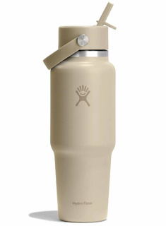 Butelka termiczna ze słomką Hydro Flask Wide Mouth Travel Bottle 946 ml - oat