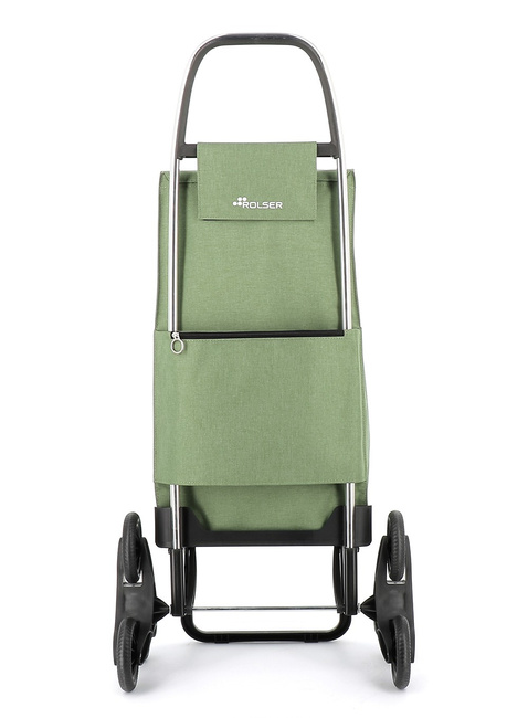 Wózek na zakupy Rolser Jolie Tweed 6-kołowy, na schody - green