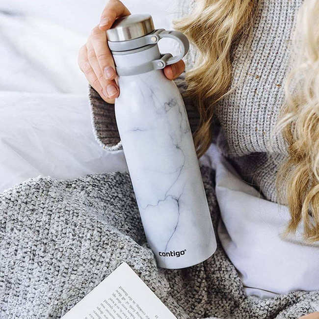 Butelka termiczna Contigo Matterhorn Couture 590 ml - white marble