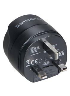 Adapter podróżny Samsonite Europe to UK - black
