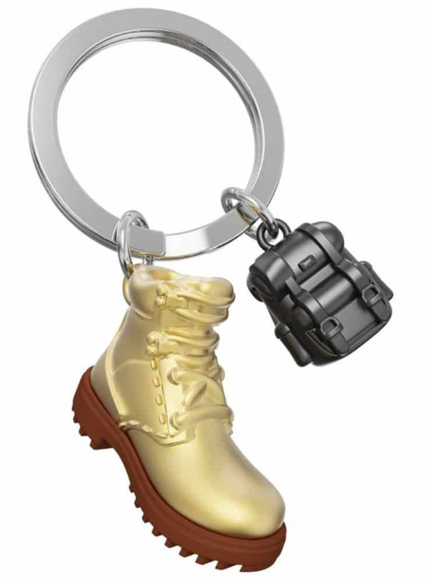 Brelok do kluczy torebki Metalmorphose - but trekkingowy i plecak