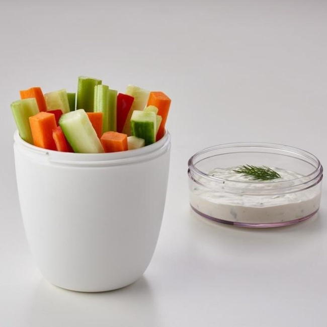 Pojemnik śniadaniowy Ellipse (500+200 ml) Mepal - white