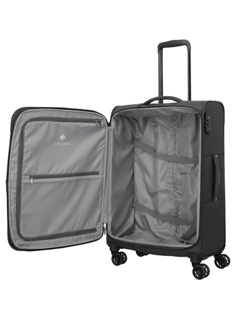 Walizka średnia Travelite Umbria EXP - black