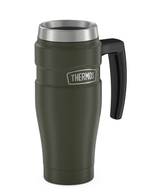 Podróżny kubek z uchwytem Thermos Stainless King™ 470 ml - army green