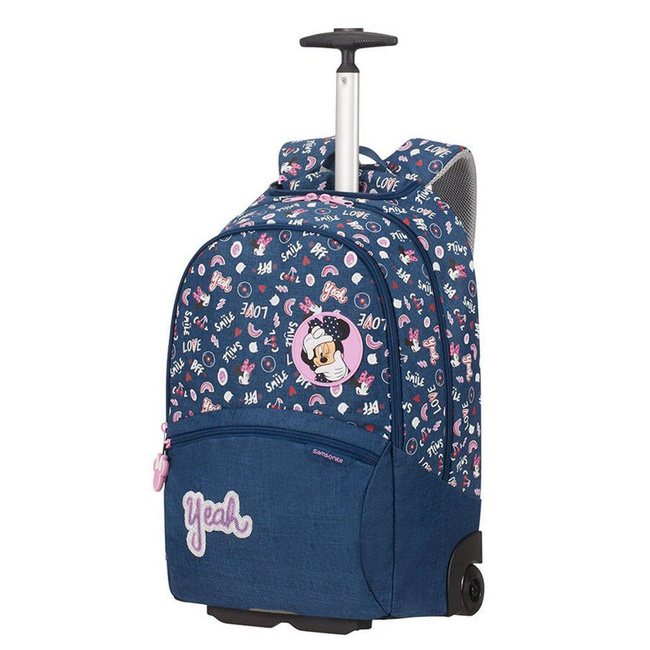 Plecak na kółkach dla dziewczynki Samsonite Color Funtime Disney School Trolley - Minnie doodles