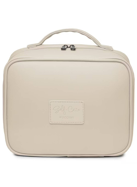 Rozkładana kosmetyczka damska Puccini Fashion - beżowy