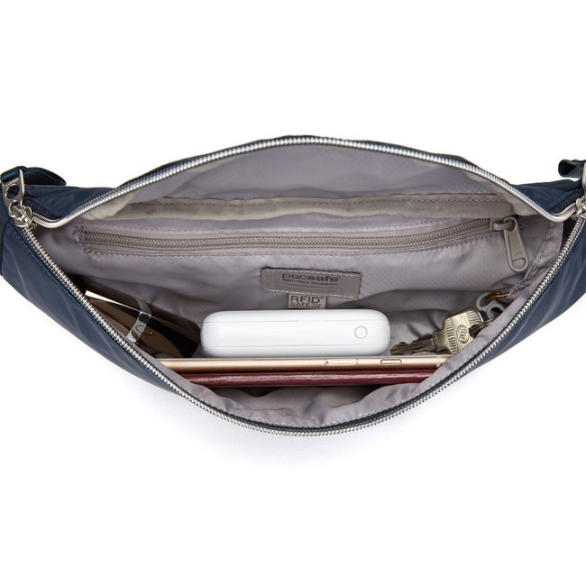 Damska torba biodrowa Pacsafe Stylesafe Sling Pack - navy