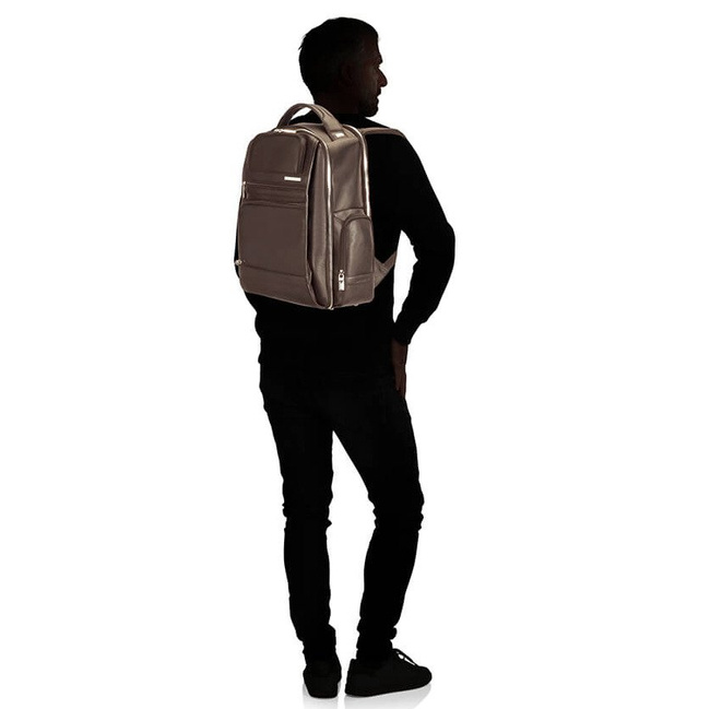 Plecak skórzany na laptopa Samsonite Sunstone 15,6" - brown