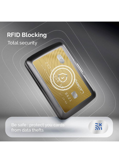 Portfel aluminiowy Ogon Design Stockholm V2 - zebra