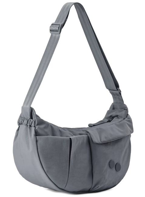 Torba na ramię Pinqponq Krumm Medium - crinkle grey