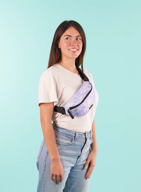 Dwustronna torba biodrowa Cabaia Reversible Bum Bag Jaipur - lila