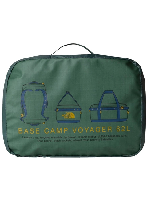 Torba podróżna The North Face Base Camp Voyager Duffel 62 l - duck green / shady blue