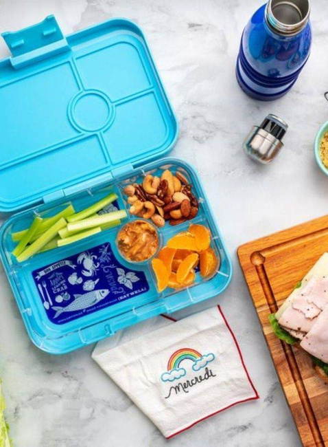 Lunchbox do pracy XL Yumbox Tapas 5 sekcji - true blue / groovy