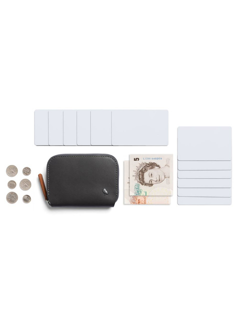 Portfel skórzany unisex Bellroy Folio Mini - charcoal / cobalt