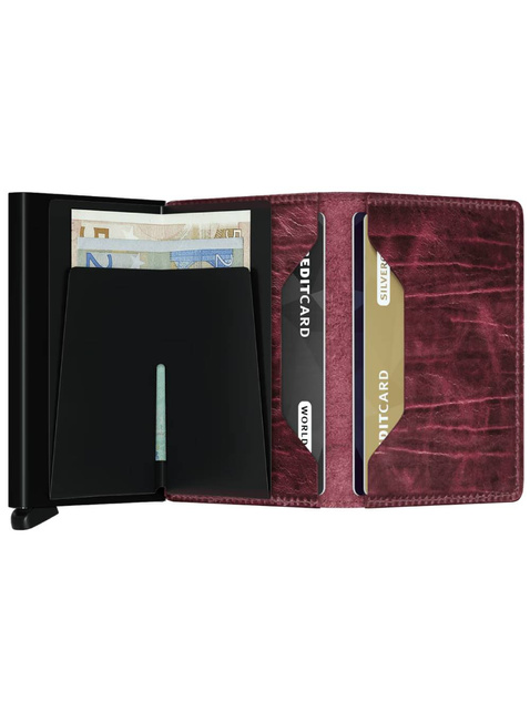 Mały portfel RFID Slimwallet Secrid Dutch Martin - bordeaux