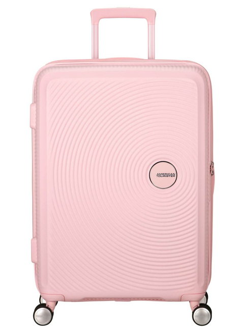 Walizka średnia American Tourister Soundbox EXP - pastel pink
