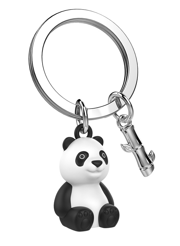 panda z bambusem
