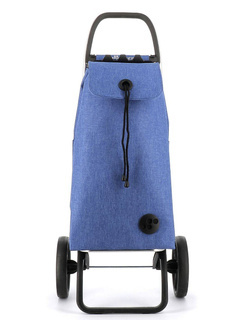 Wózek na zakupy 2 duże koła składany Rolser I-Max TWEED 2LRSG - blue