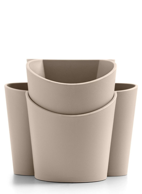 Pojemnik ociekacz na sztućce Blim+ Gocciolo - moka grey