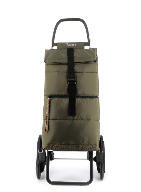 Wózek na zakupy Rolser Big Polar z 6 kołami - khaki