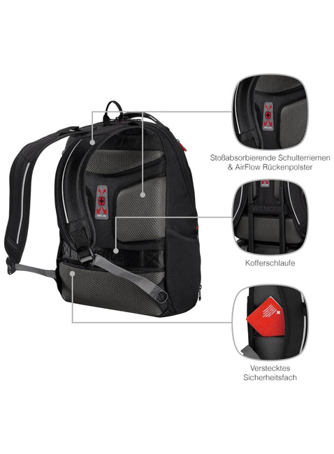 Plecak na laptopa Wenger Carbon Pro Compact - black