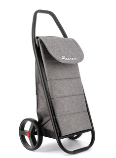 Wózek na zakupy Rolser COM8 Polar z dużymi kołami - grey