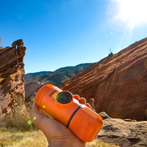 Przenośny podróżny ekspres do kawy Wacaco Nanopresso - orange patrol