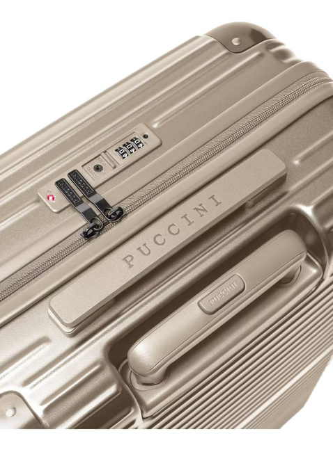 Walizka kabinowa Puccini Dallas - szampański