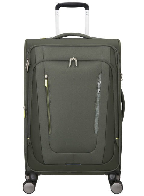 Walizka średnia American Tourister Wanderlite M EXP - dark khaki