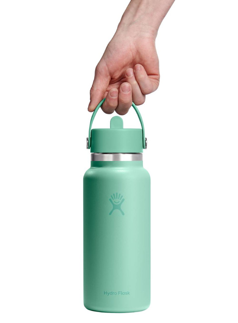 Butelka termiczna ze słomką Hydro Flask Wide Mouth Straw Cap 946 ml - mermaid green