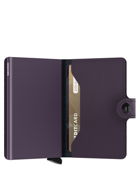 Kompaktowy portfel RFID Secrid Miniwallet Matte - dark purple