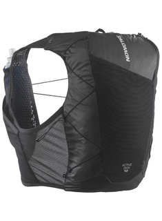 Kamizelka do biegania Salomon Active Skin 12 - black / metal