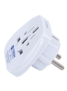 Adapter podróżny z uziemieniem Travel Blue World to Europe (Schuko) - 2 sztuki