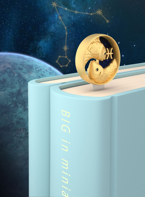 Zakładka do książki Metalmorphose znak zodiaku ryby
