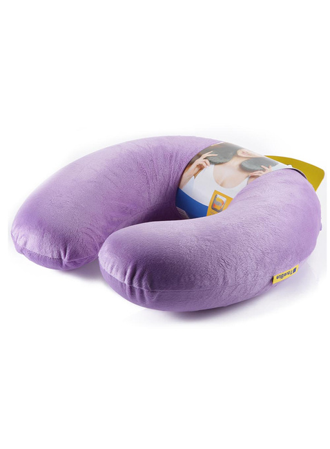 Poduszka podróżna rogal Travel Blue Memory Foam Pillow - purple