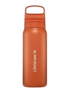 Butelka termiczna z filtrem LifeStraw Go Steel 0,7 l - Kyoto orange