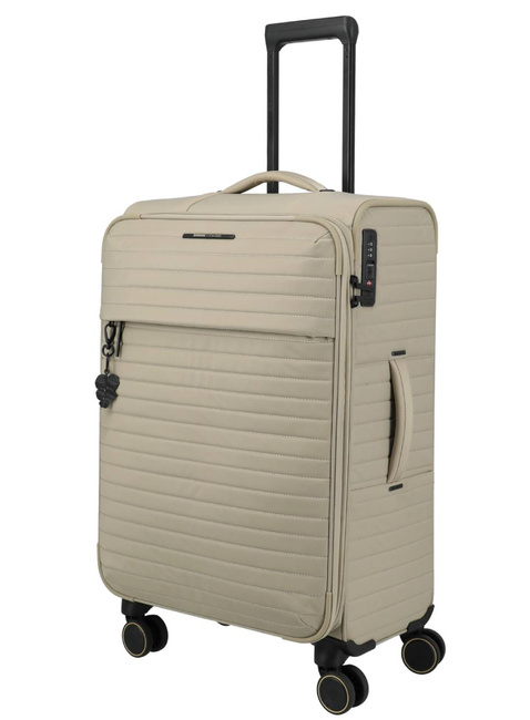Walizka średnia Travelite Barbara Stepp EXP - satin nude