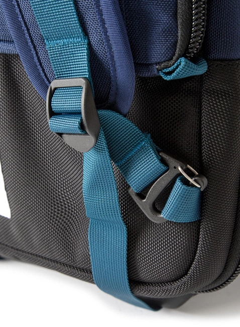 Torba / plecak na kółkach Topo Designs Global Travel Bag Roller - pond blue / spice