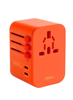 Adapter podróżny Matador Global Travel Adapter - forget me not orange