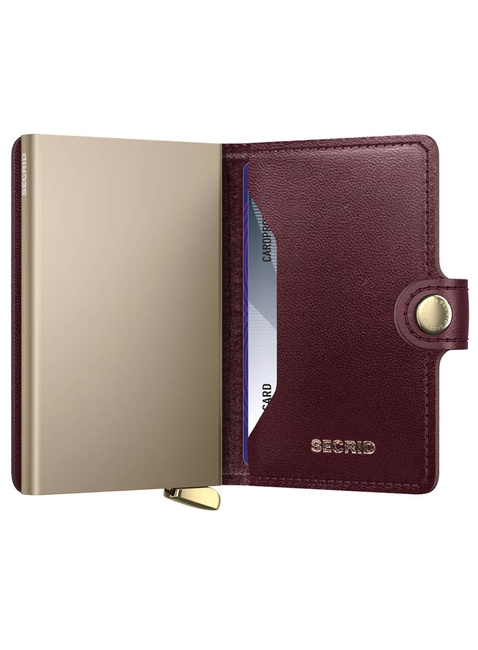 Portfel RFID Secrid Premium Miniwallet Emboss Diamond+ - bordeaux