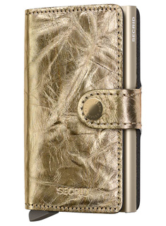 Secrid kompaktowy portfel z RFID Miniwallet Crunch - gold
