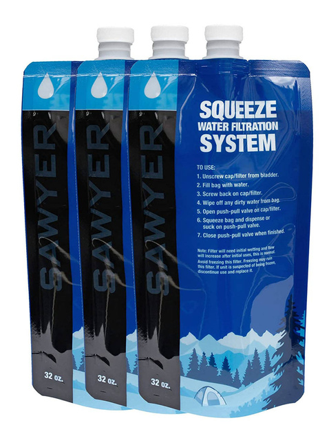Zestaw Sawyer 3 worki wyciskane Squeeze Pouch 1 l 